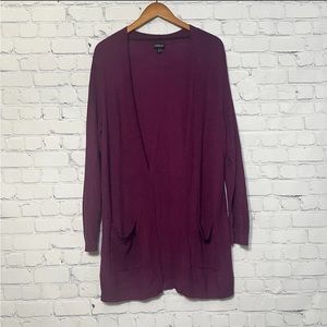Torrid Cardigan Open Front Longline Sweater Size 1